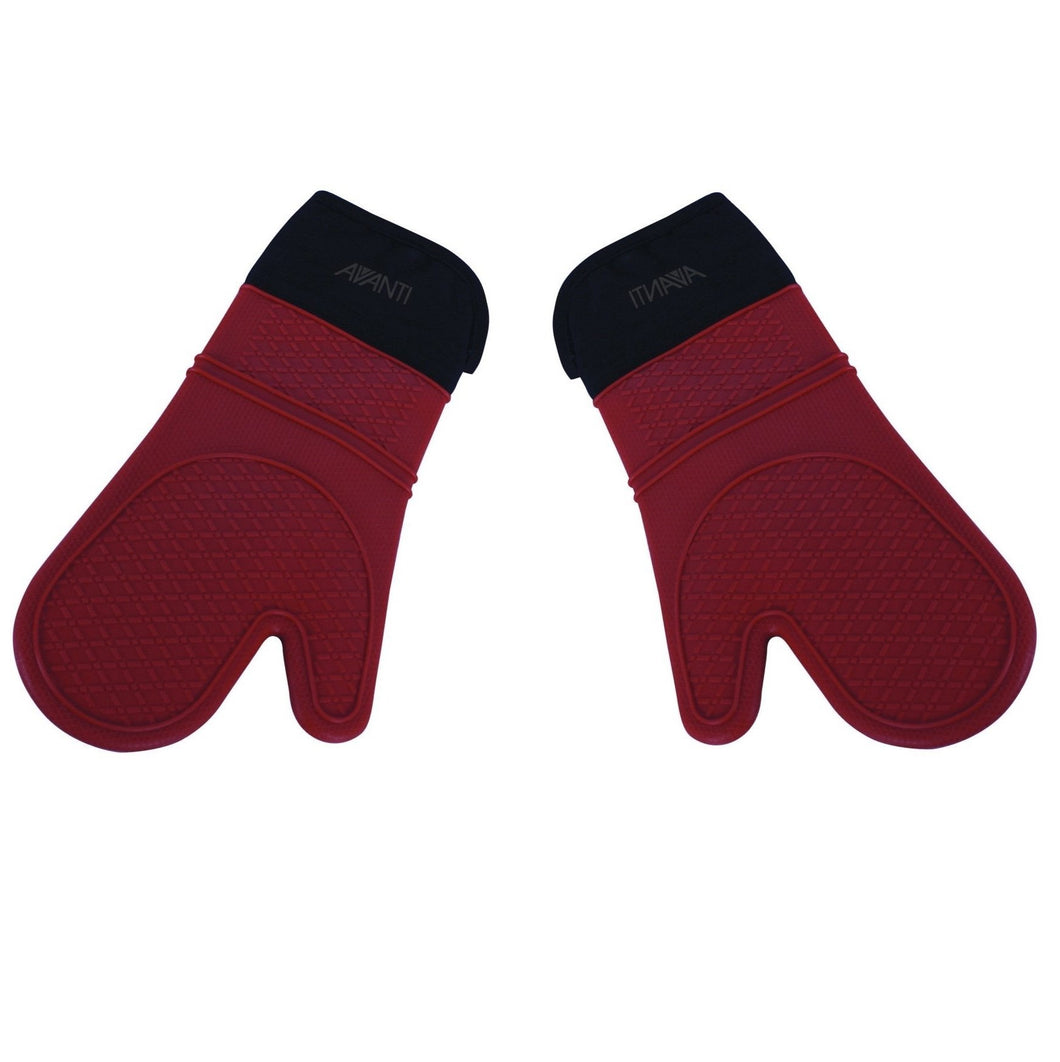 Avanti Silicone Oven Gloves Set of 2 - Red