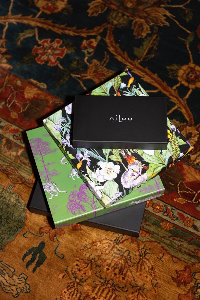 niLuu branding and packaging boxes