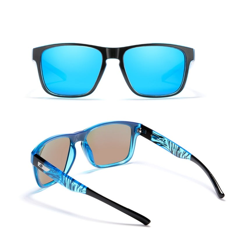 kdeam hot square polarized sunglasses for men crystal graffiti sun glasses polaroid female sunglass with hard box kd109