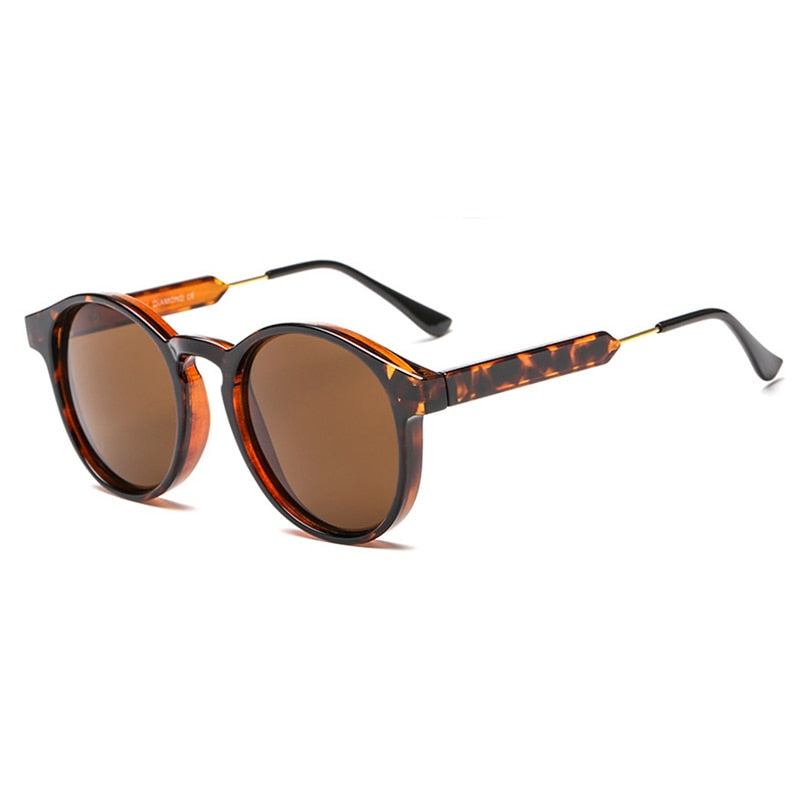 gothic transparent women vintage round sunglasses 90s classic orange clear sun glasses oculos de sol feminino lunette soleil