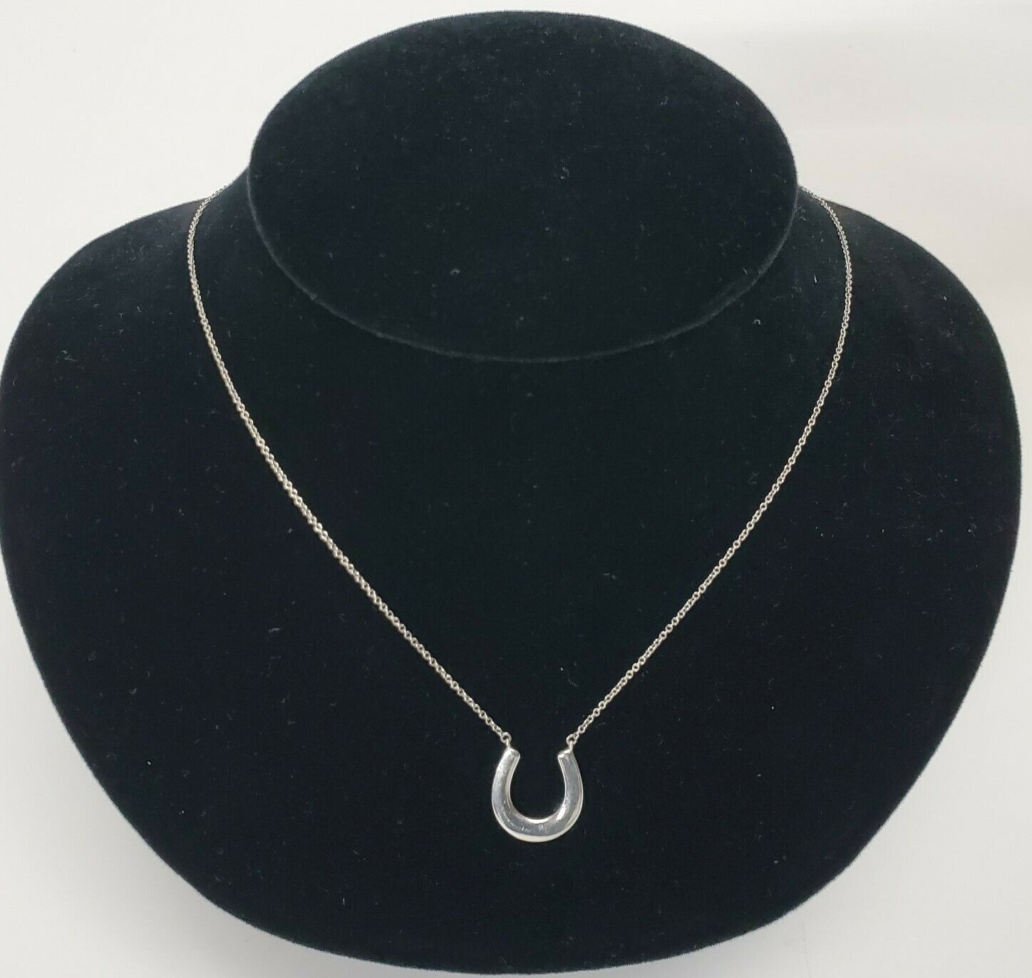 tiffany silver horseshoe necklace