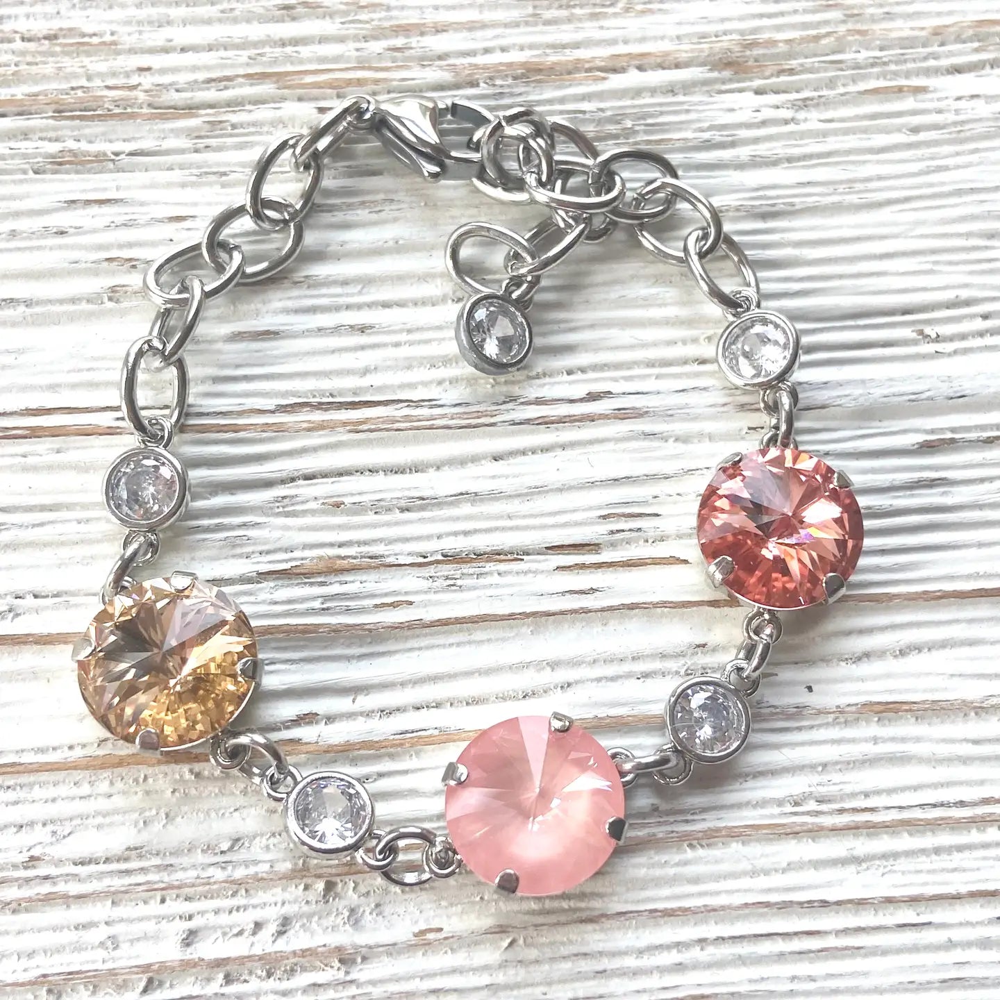 Coral Crush Swarovski Crystal Bracelet