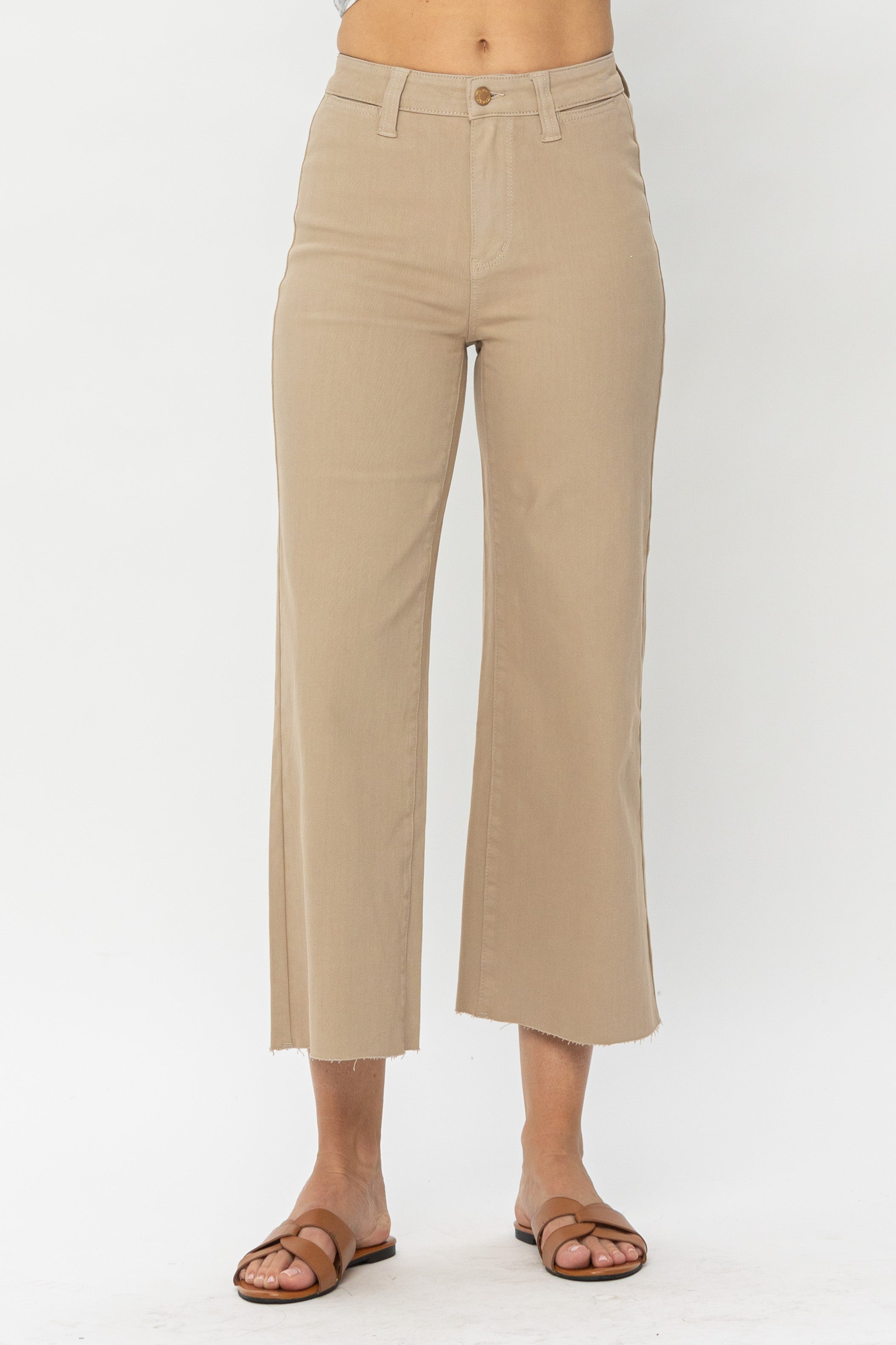 Judy Blue High Waist Cropped Wide Leg Jeans | Pizzazz | Reviews on Judge.me