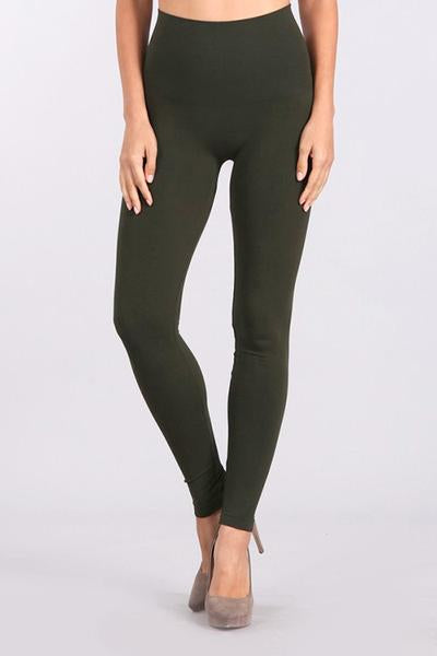 Soft Ponte Bottom Slit Leggings