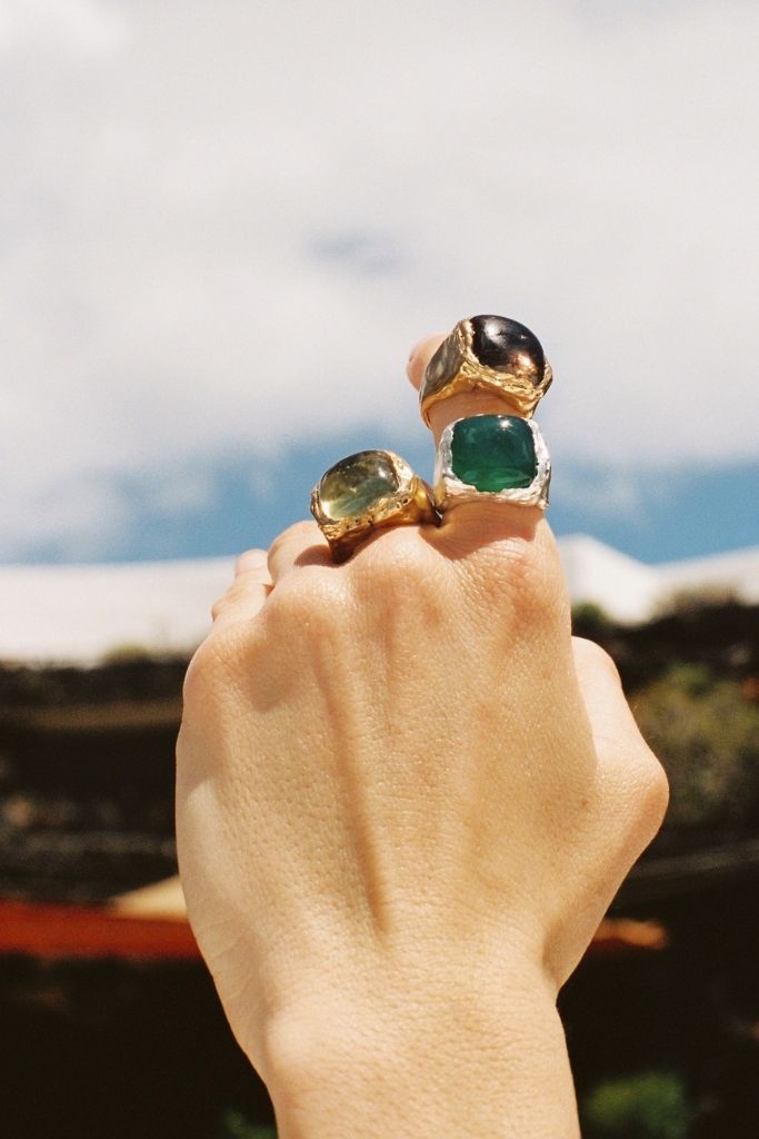 Simuero - Boya Ring - Gold/Green