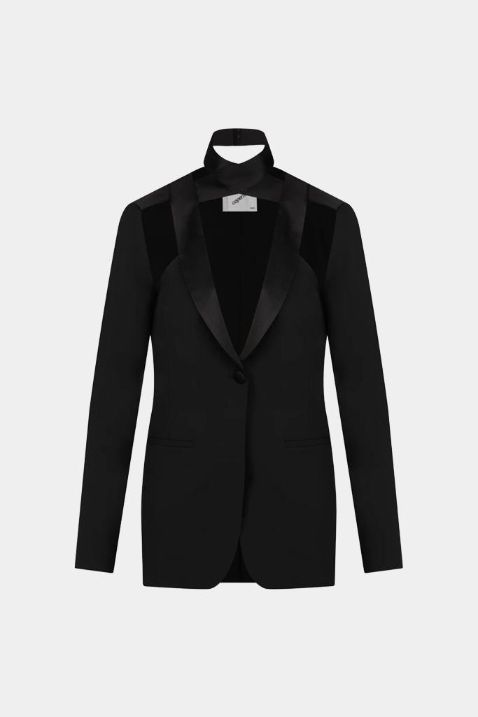 Coperni - Woven Cut Out Tailored Jacket - Black – Simonett