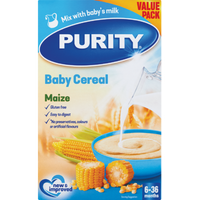 purity baby cereal