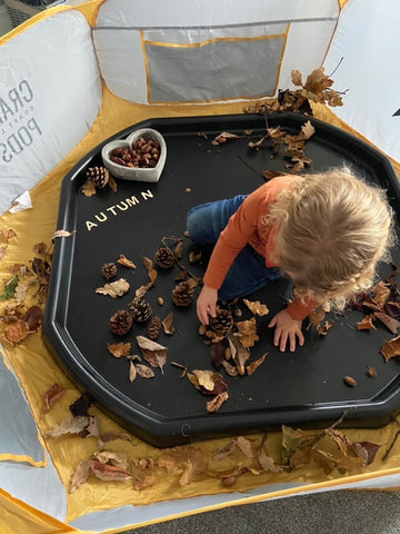 Sensory Nature Play in a Crafty Pod