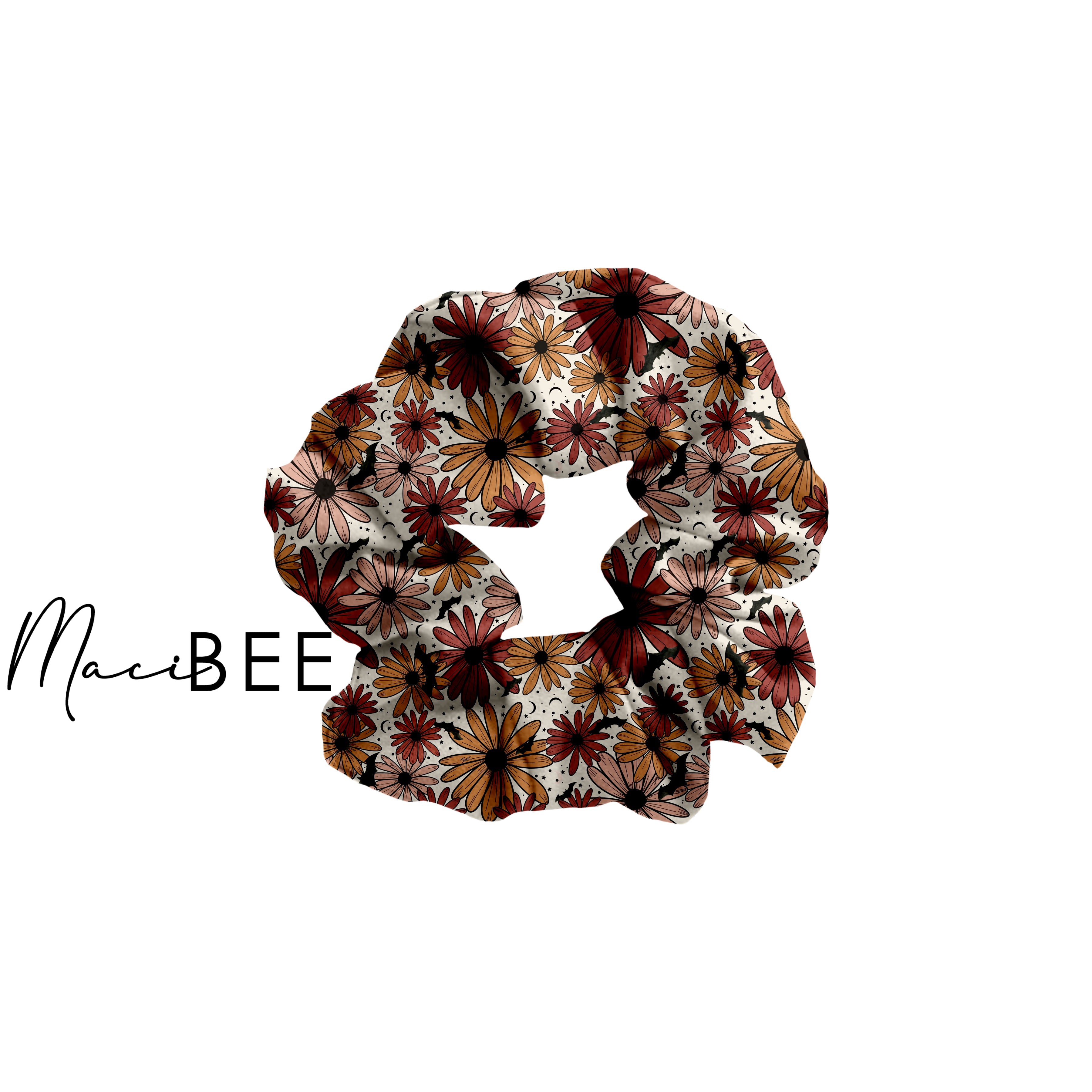 Spooky Floral || Scrunchie