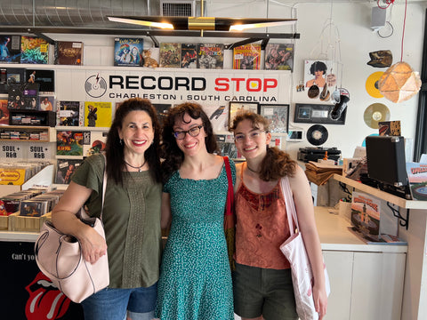 The Silverman and Zelling Family at Record Stop Charleston