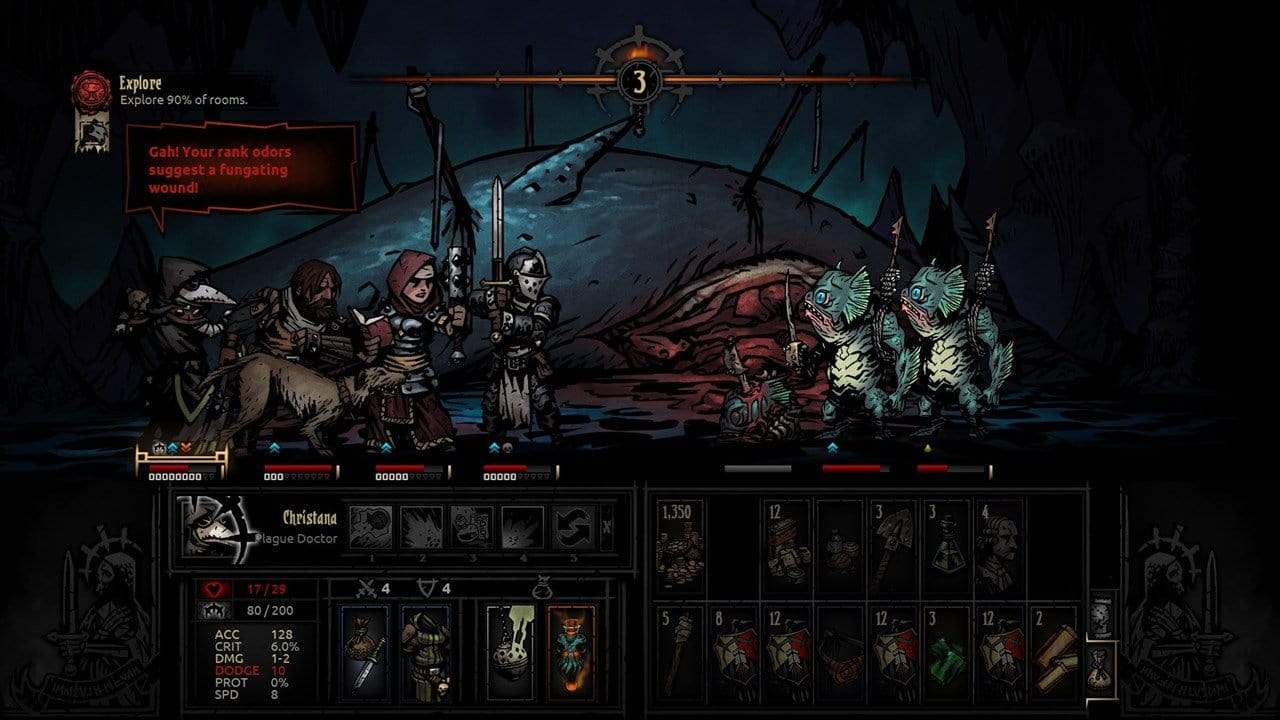 darkest dungeon switch gameplay