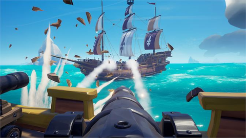 The galleon is the biggest ship with the greatest amount of cannons but, due to the size, you can not really maneuver it as fast as the others.