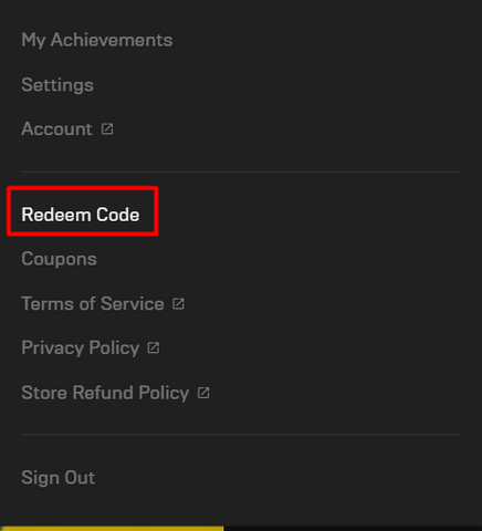 The “Redeem code” button, so you can exchange your code for the DLC.