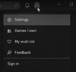 Select “Settings” from your profile.