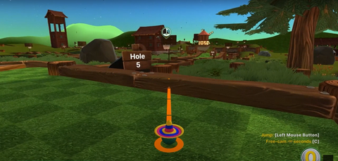 Golf With Your Friends Mapa do modo Dunk.