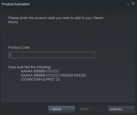 You need to use the entire steam cd keys that you got from your purchase. You can use it as a steam gift for someone else.