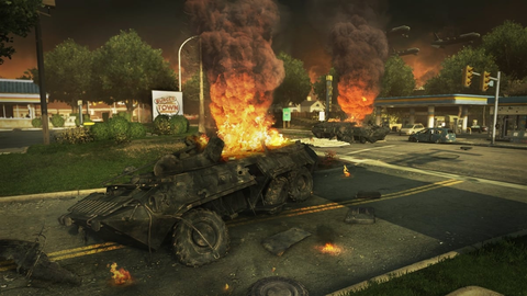De kaart van de hamburgerstad in Call Of Duty Modern Warfare 2.