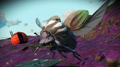 ein riesiger fliegender Käfer