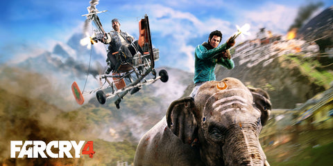 Erkunde und navigiere in Far Cry 4 durch eine Welt, in der Gefahr und Unberechenbarkeit herrschen.