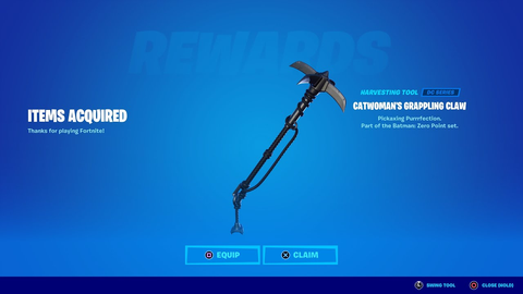 Fortnite Catwoman’s Grappling Claw.