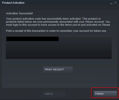 Finaliza la activación del producto en tu cuenta de Steam