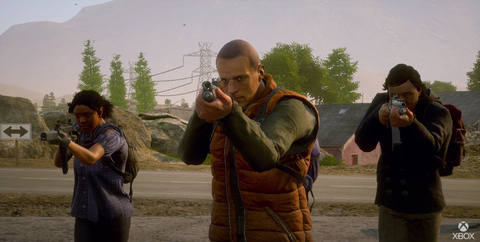: Três Sobreviventes Apontar aos Zombies Undead Labs / Xbox