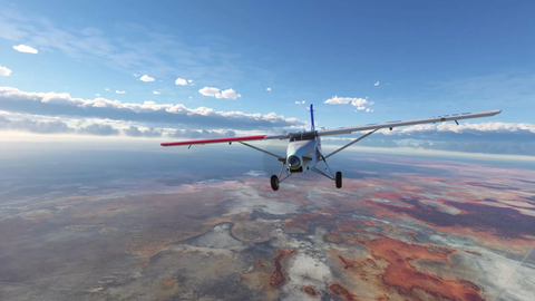 Un petit avion volant vers une destination inconnue.