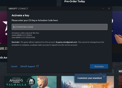 Comment échanger Far Cry 6 CD Key dans Ubisoft Connect Étape 2