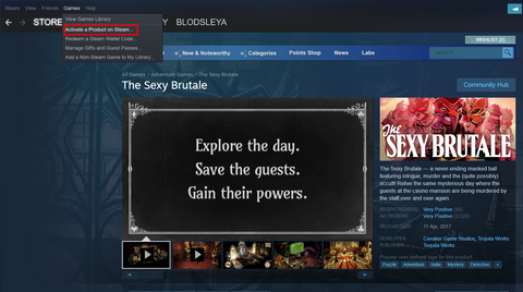A comment can be left as reviews on the official Steam page.
