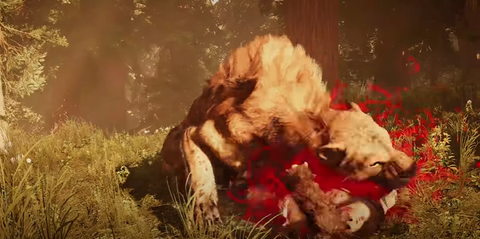 Jogabilidade de Far Cry: Tigre dentes-de-sabre a matar um inimigo