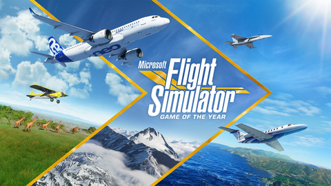 Capa do Microsoft Flight Simulator.