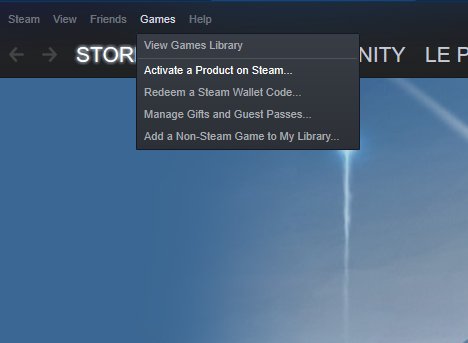 Jak uplatnit službu Steam CD Key krok 1