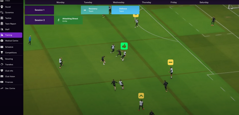 FM 2021 Gameplay dell'allenamento della squadra Fonte: Sports Interactive / SEGA