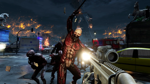 aiming at zombie in killing floor 2