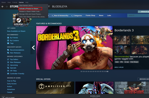 Beachten Sie, dass Steam beim Aktivierungsprozess hochsichere Protokolle verwendet.