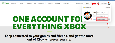 How to Redeem your Xbox Live key step 1