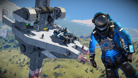 Build a rocket ship in Space Engineers