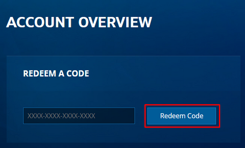 Select “Redeem Code” and follow the instructions.