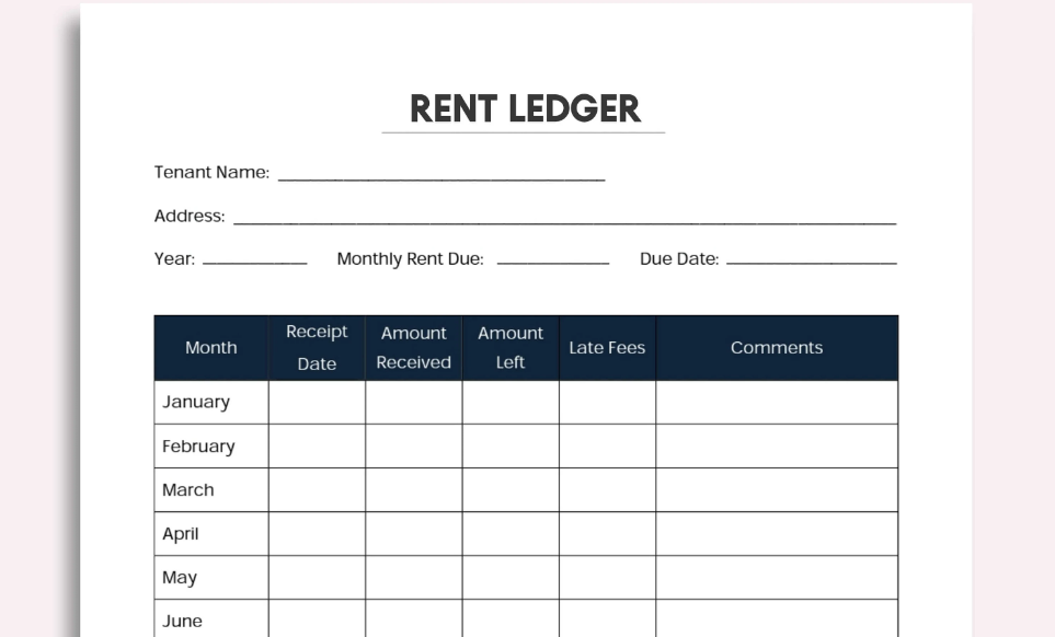 How to Make a Proper Rent Ledger – RoyalCDKeys