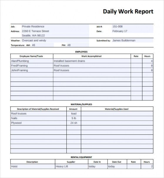 Get the Best End of the Day Report Template – RoyalCDKeys