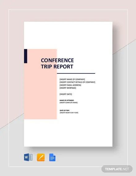 how to write business trip report