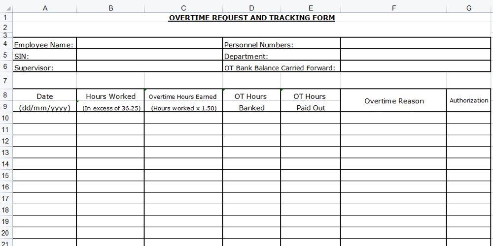 Overtime Request Form - Learn How to Request Extra Hours! – RoyalCDKeys