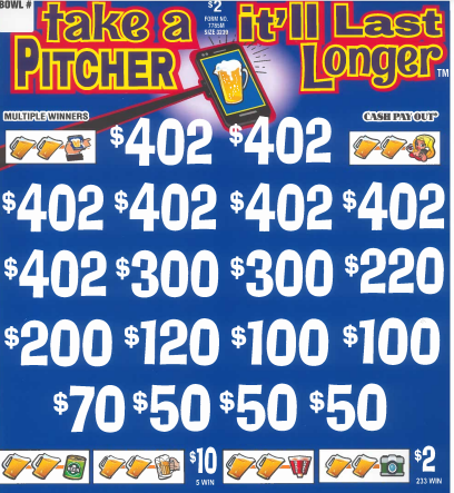 Take a Pitcher It'll Last Longer 7785M 75.5% Payout