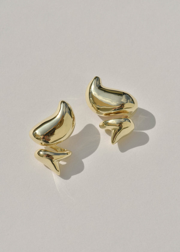 Louis Vuitton Edge Double Earrings - Brass Drop, Earrings - LOU723757