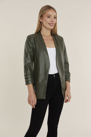 Heritage Quilted Faux Leather Jacket – the clothesVine