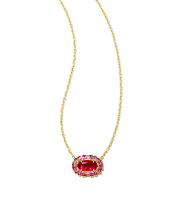 Kendra Scott Elisa Silver Necklace in Azalea Illusion | The Paper Store