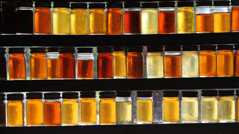 The many varieties of honey.