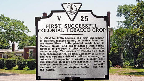 John Rolfe was the first to export of tobacco to England.