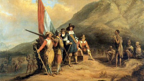 The Dutch in South Africa circa 1560.