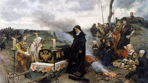 Juana mourning her husband Philip.